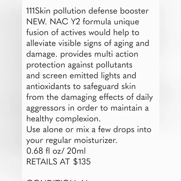 111Skin NacY2 Pollution Defense Booster - Picture 2 of 5